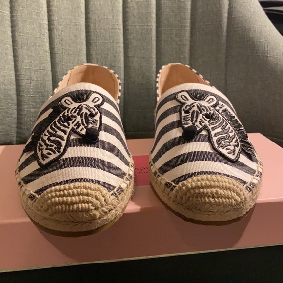 Kate Spade garden zebra espadrilles Sz 10B NWT - Picture 4 of 14